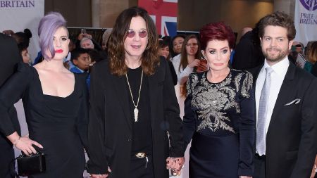 ozzy with wife sharon and two kids 